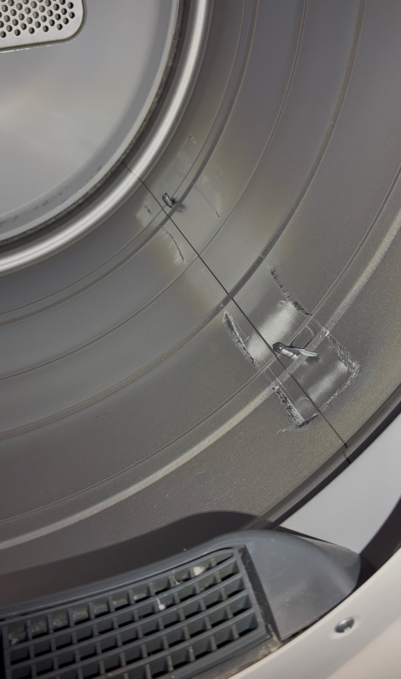 Broken dryer drum baffle inside dryer Charleston repair